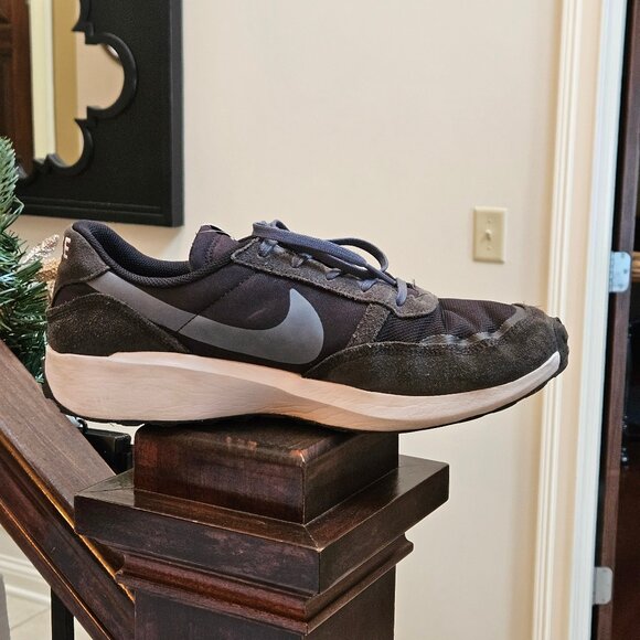 Nike Men's Waffle Debut Trainers, Black/Off Noir, Sz 13 - Picture 8 of 15